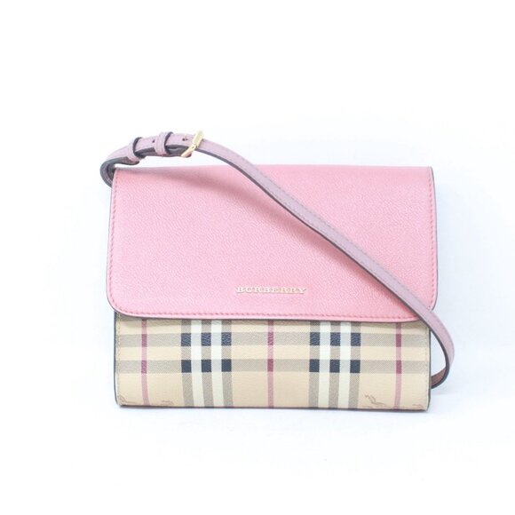 Burberry  #ZLS7ER Derby Haymarket Crossbody - Picture 1 of 8